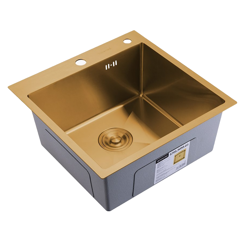Кухонная мойка Splenka S701.5050.03, золотой сатин