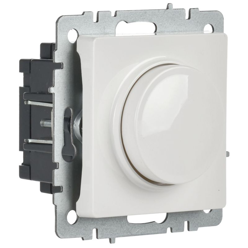 Светорегулятор СП BRITE пов-наж. 600Вт СС10-1-0-БрБ механизм бел. IEK BR-D20-0600-K01