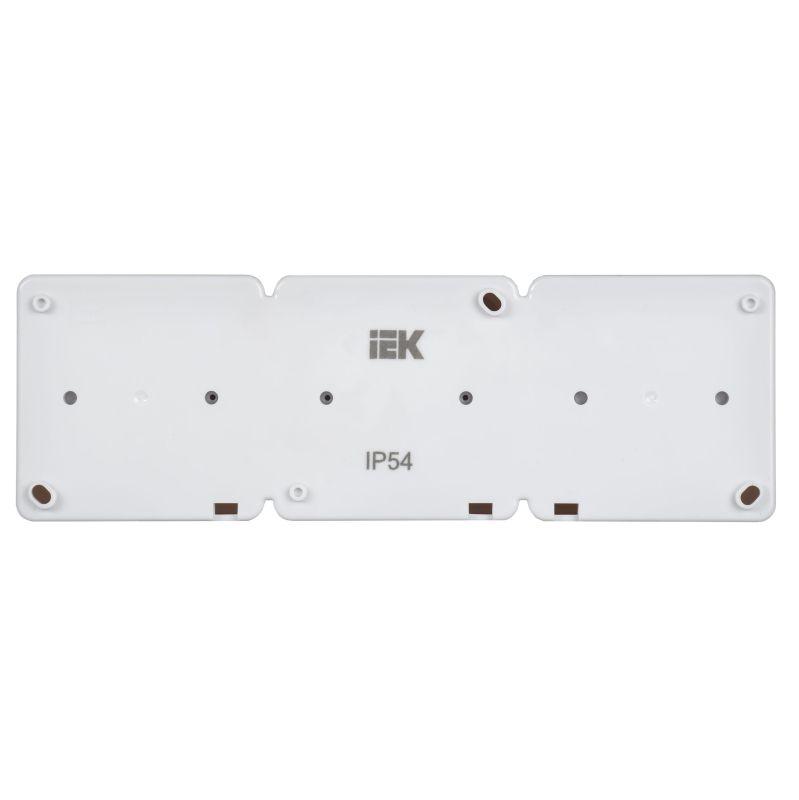 Розетка 3-м ОП Гермес Plus РСб23-3-ГПБб 16А IP54 с заземл. с крышкой бел. IEK ERMP32-K01-16-54-EC