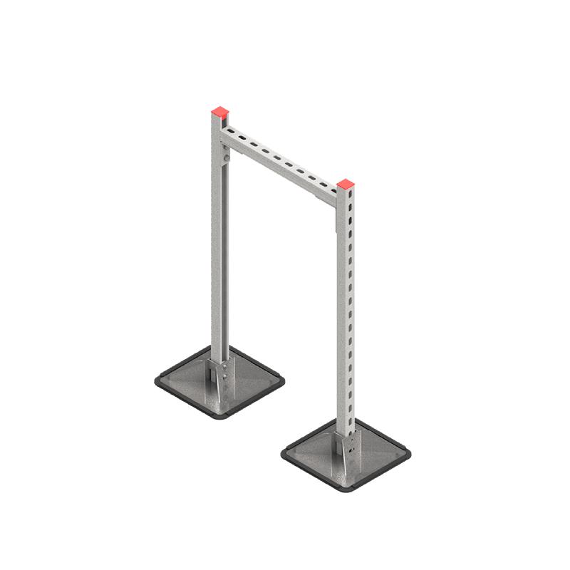 Конструкция опорная для горизонт. прямоугольн. воздуховодов и метал. лотков кабеленесущих систем TECHNORAPTOR STEELFOOT 500х1000 HD КМ TR0371