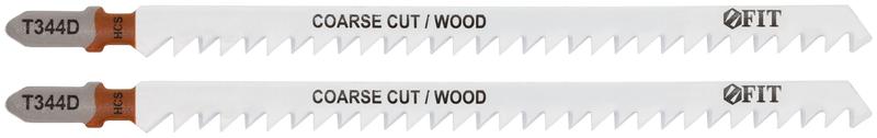 Набор полотен по дереву HCS разведенные шлифованные зубья 151/126/4мм T344D (уп.2шт) FIT 40942