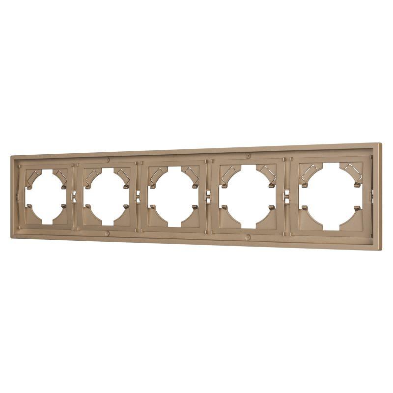 Рамка пластиковая FRM-TENDO-PL-5-GD Arlight 053854