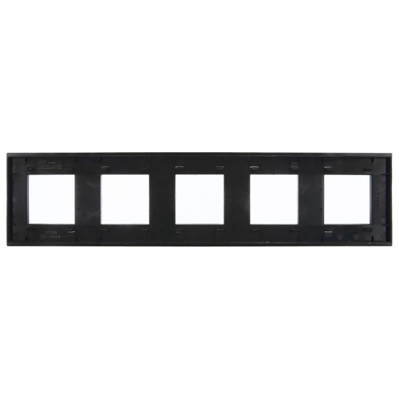 Рамка 5-м SKANDY SK-F35Bl металл черн. IEK SK-M52-M-K02