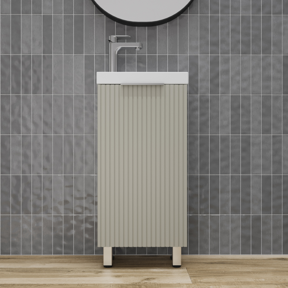 Тумба напольная "СОЛО" универсальная (Como 40) Санд серая галька