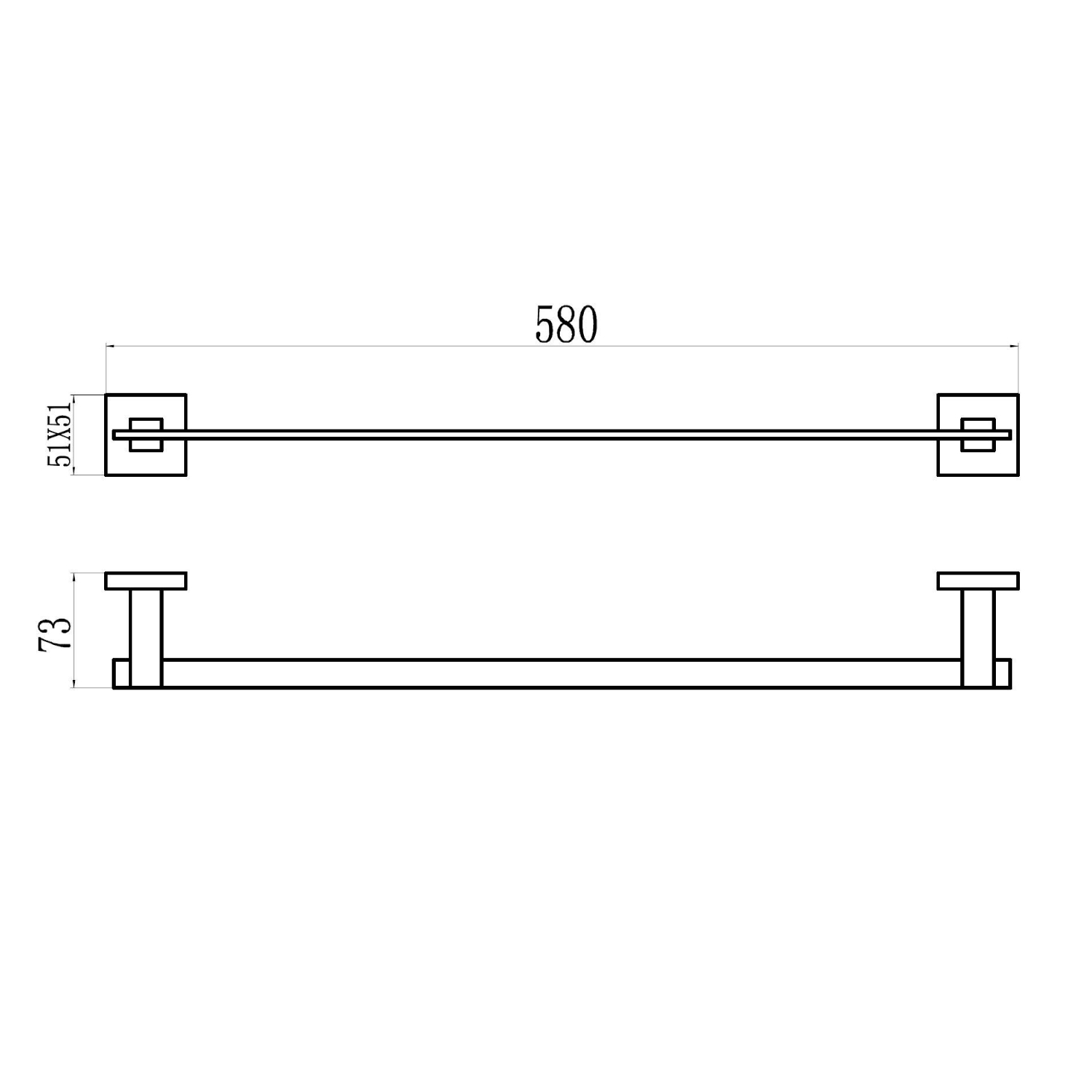 Полотенцедержатель Savol S-06524H, черный
