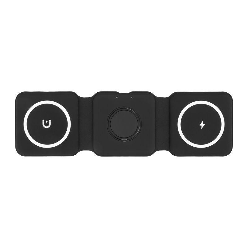 Устройство зарядное беспроводное 15Вт с MagSafe 3в1 Qi черн. Rexant 18-7088