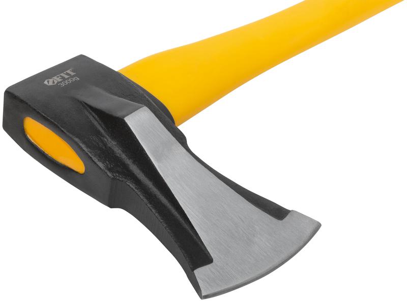 Топор-колун "ушастый" кованый 3000г фибергласовая длинная ручка FIT 46157