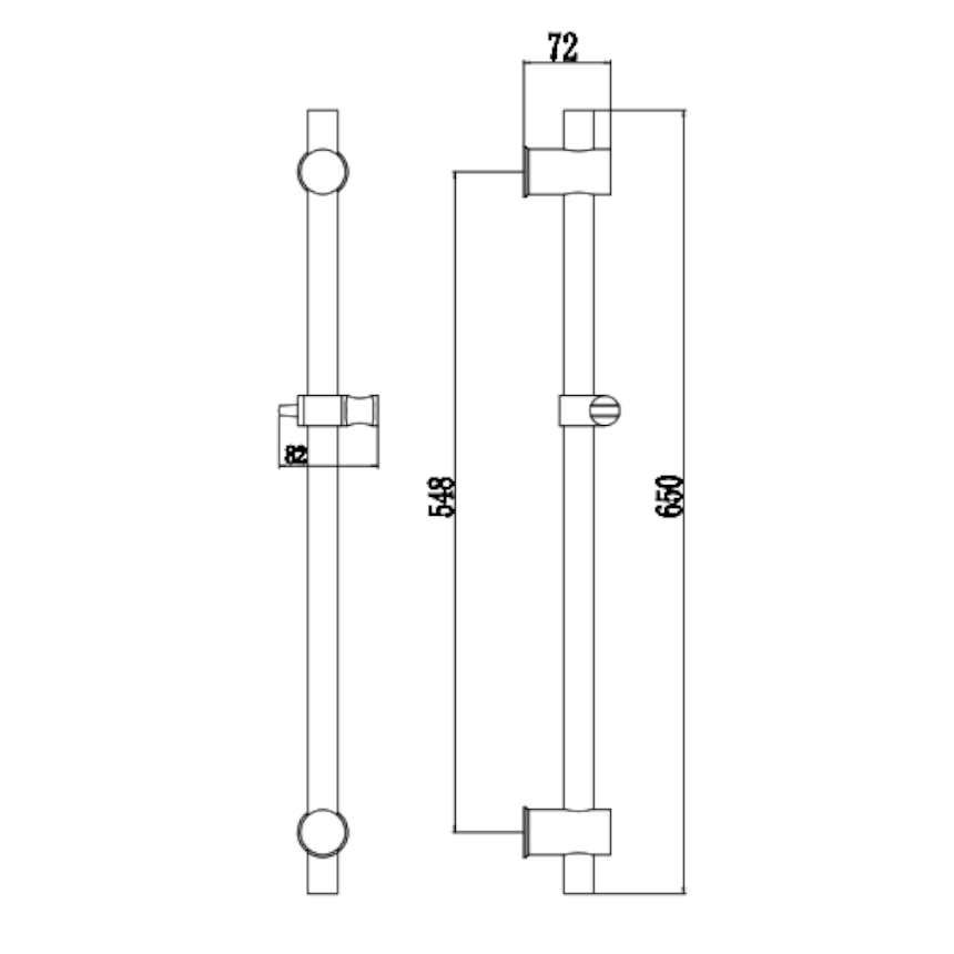 Душевая штанга Fmark FS90366L, сатин