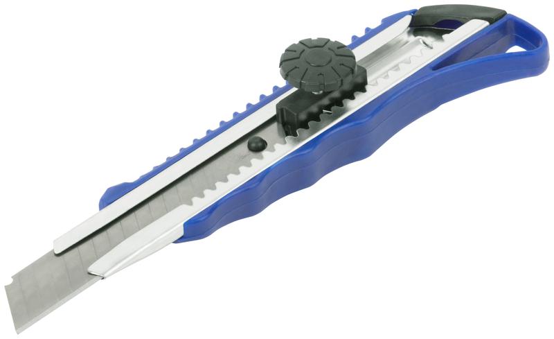 Нож технический пластиковый 18мм вращающийся прижим MOS 10194М