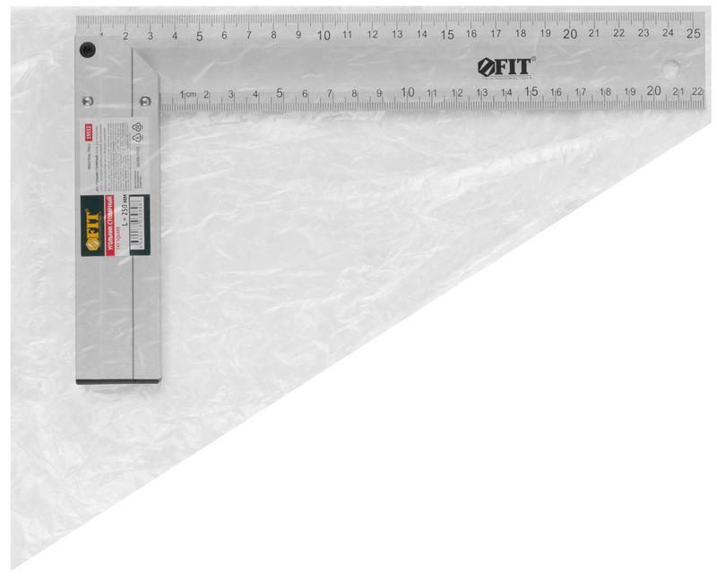Угольник столярный литой профи 250мм алюм. FIT 19552