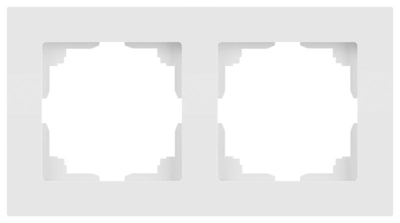 Рамка 2-м СП Accent 6-502-01М бел. матов. Intro Б0063751