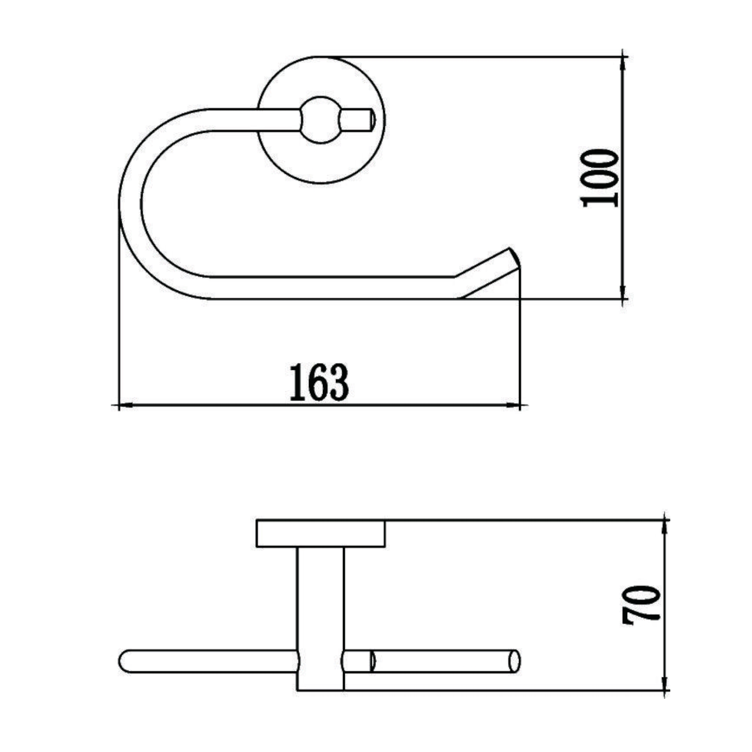 Держатель для туалетной бумаги Savol S-008752, хром
