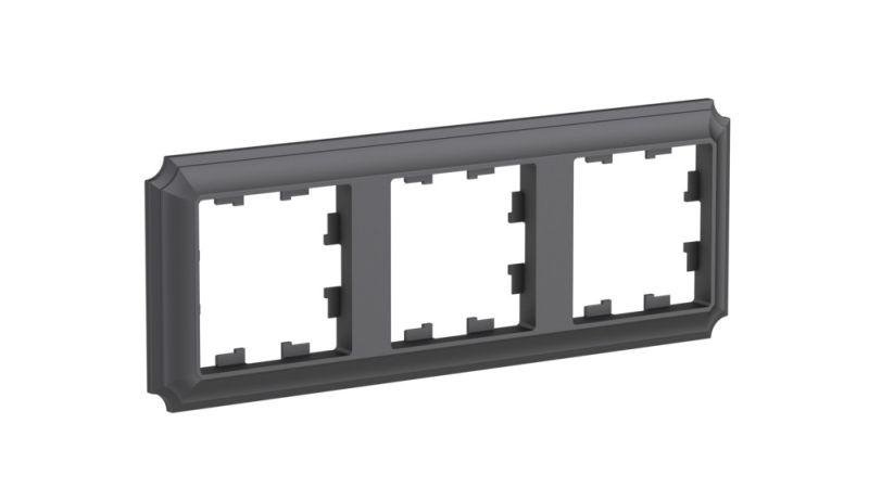 Рамка 3-м AtlasDesign Antique универс. базальт SE ATN101403