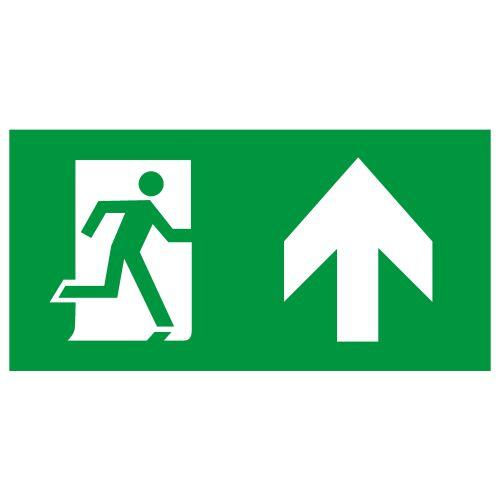 Этикетка самоклеящаяся INFO-SSA-127 бэклит 259х135мм Человек-стрелка-вверх зел. SSA-103 ЭРА Б0064714