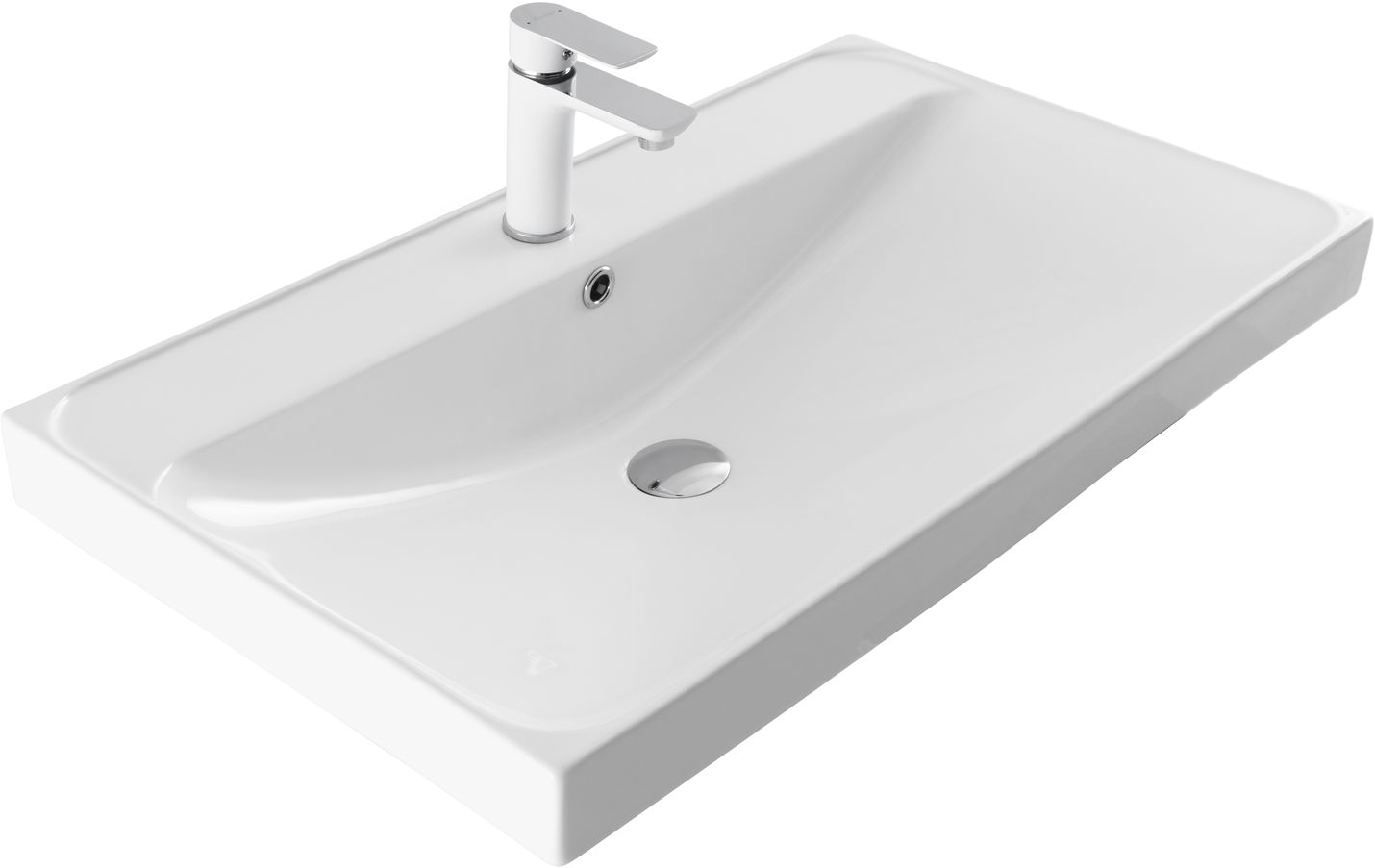 Раковина накладная керамическая Flash 812*470*195 (333268)