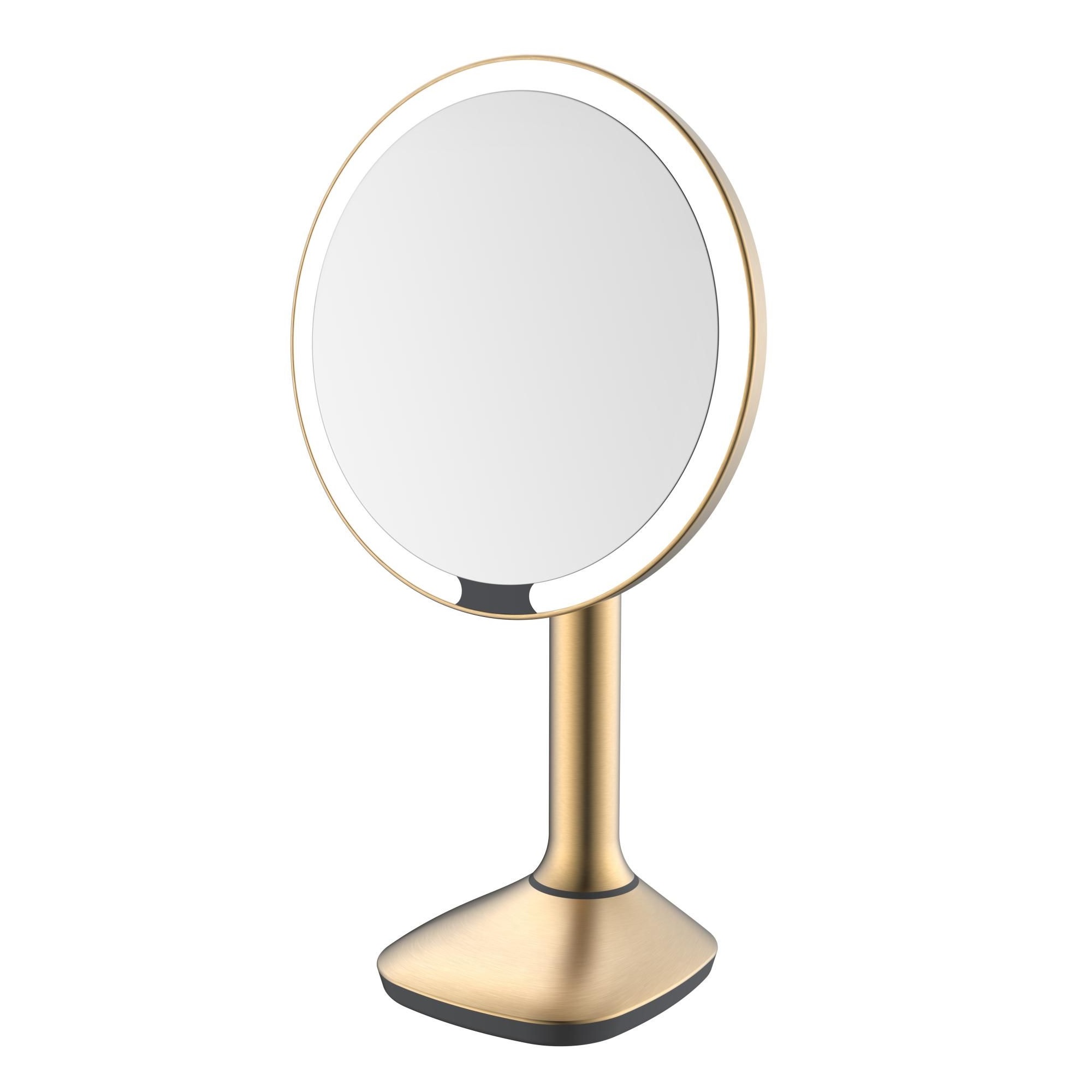 Зеркало косметическое с подсветкой JAVA S-M8888LB, матовое золото