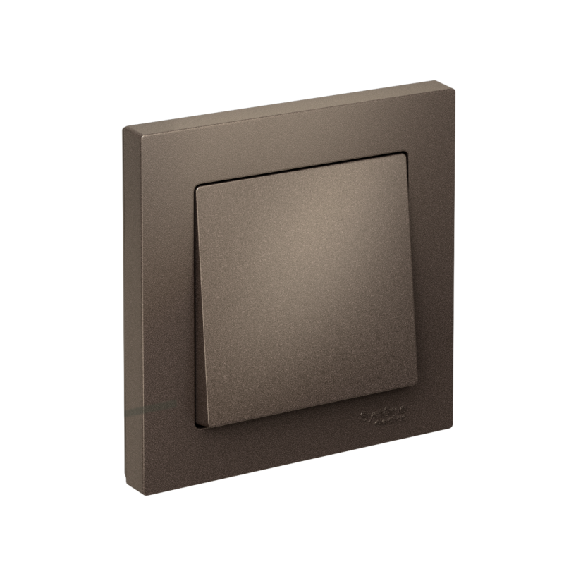 Выключатель 1-кл. AtlasDesign (сх. 1) 10AX быстрозажим. клем. в сборе мокко SE ATN000612S