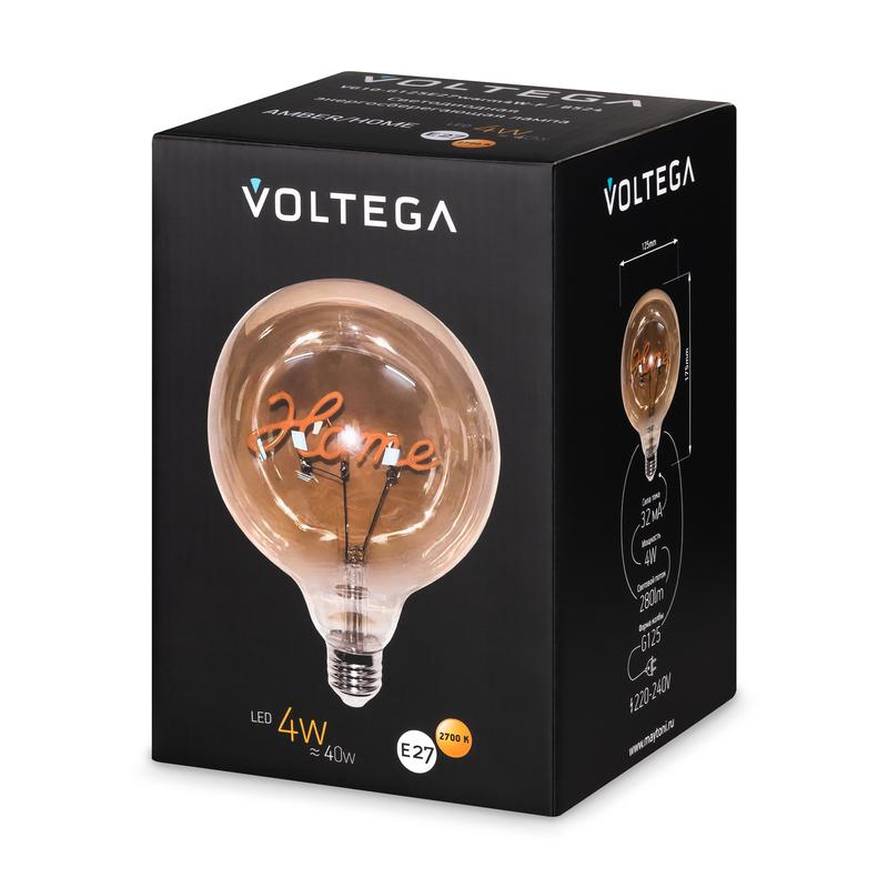 Лампа светодиодная филаментная Loft 271 G125 4Вт 2700К E27 Voltega 8524
