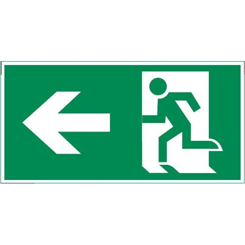 Знак "ФИГУРА / СТРЕЛКА ВЛЕВО" 240х120мм для аварийно-эвакуационного светильника IP65 VARTON V5-EM03-60.003.115