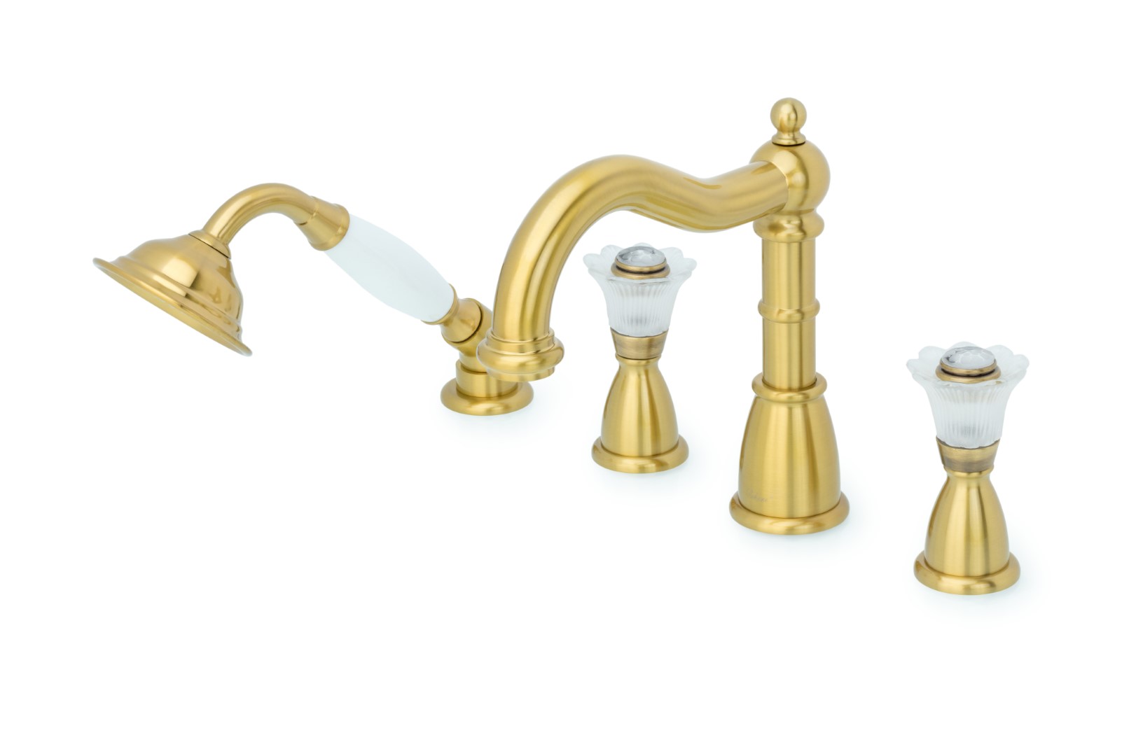 Смеситель врезной на 4 отв., Camelia бронза