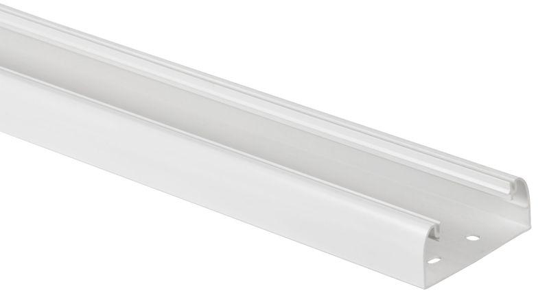 Кабель-канал 80х35 L2000 пластик без крышки бел. ИЭК Leg 010411