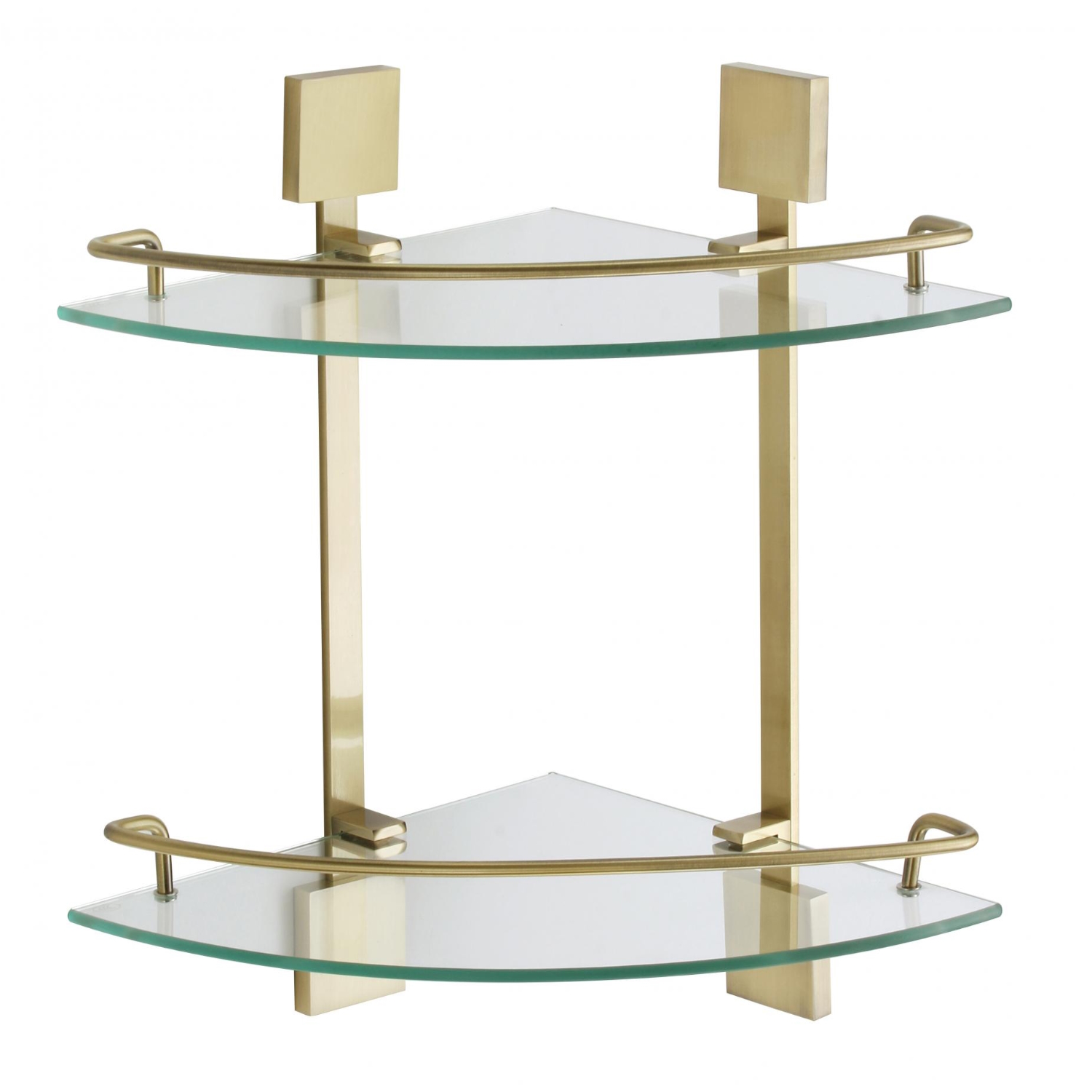 Полка угловая стеклянная Savol S-065322C, бронза