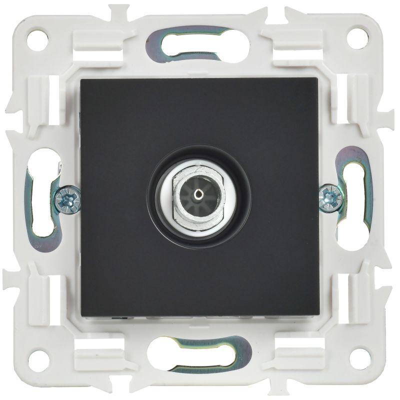 Розетка TV оконечная SKANDY SK-A12Bl черн. IEK SK-A10-O-K02