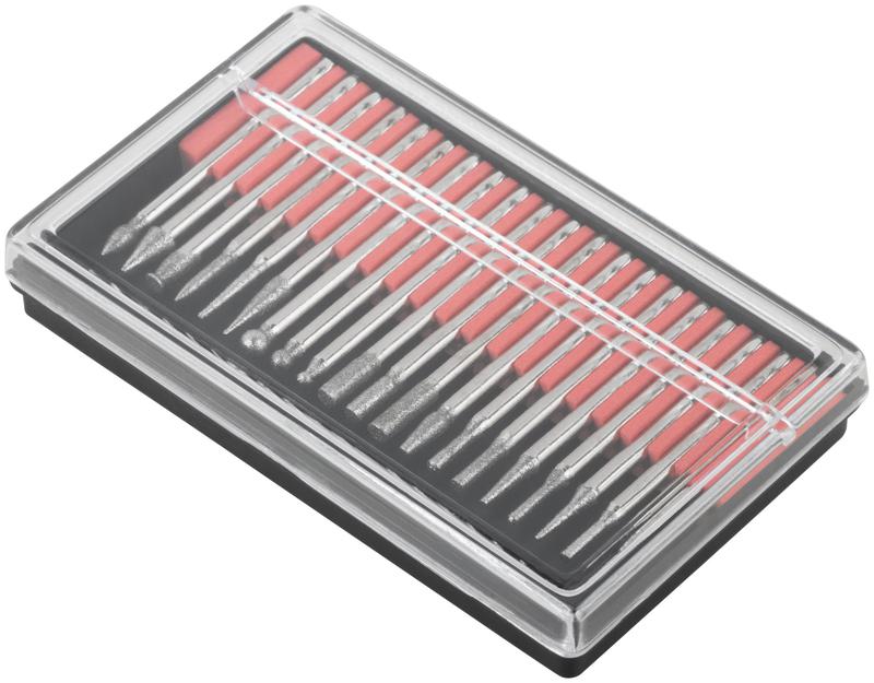 Шарошка усиленная сталь с алмазным напылением штифт d3мм 20шт КУРС 36483