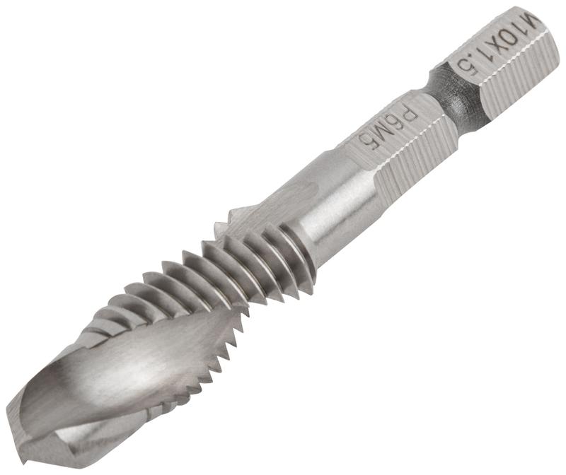 Сверло-Метчик комбинированноеметрическое. быстрорежущая (HSS) сталь Р6М5 м10х1.5мм 26/59мм FIT 70908