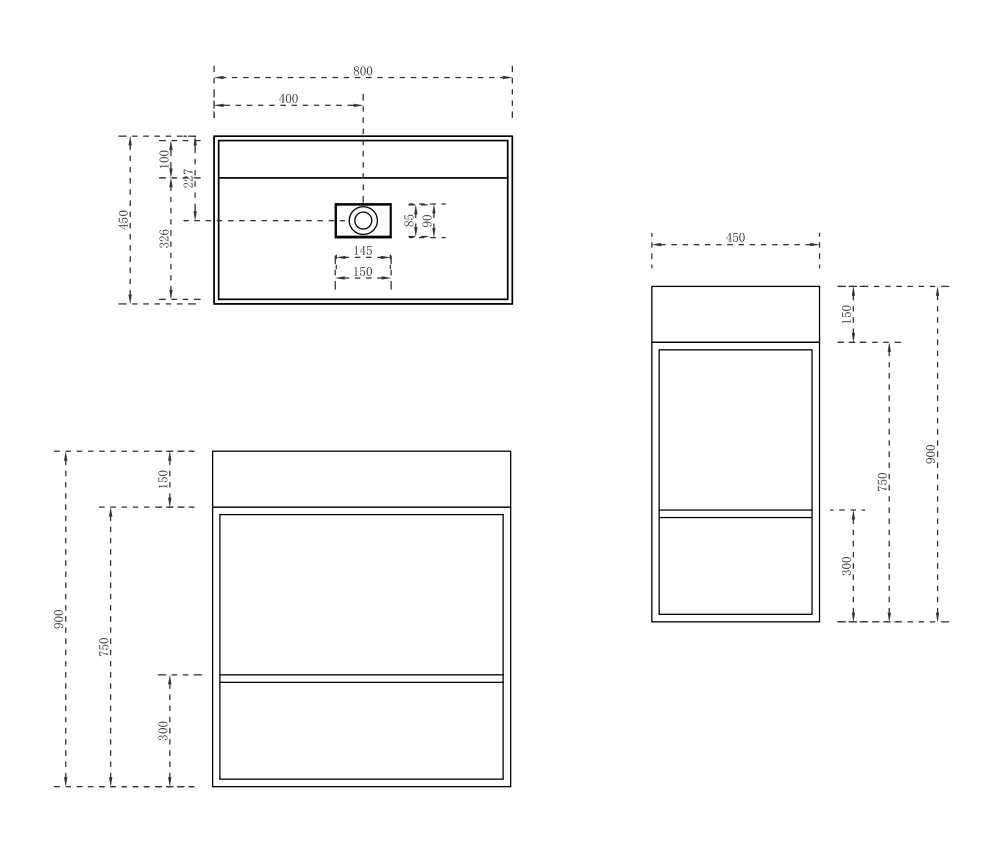 Консоль с раковиной ABBER Stein AS2630 напольная, белая матовая