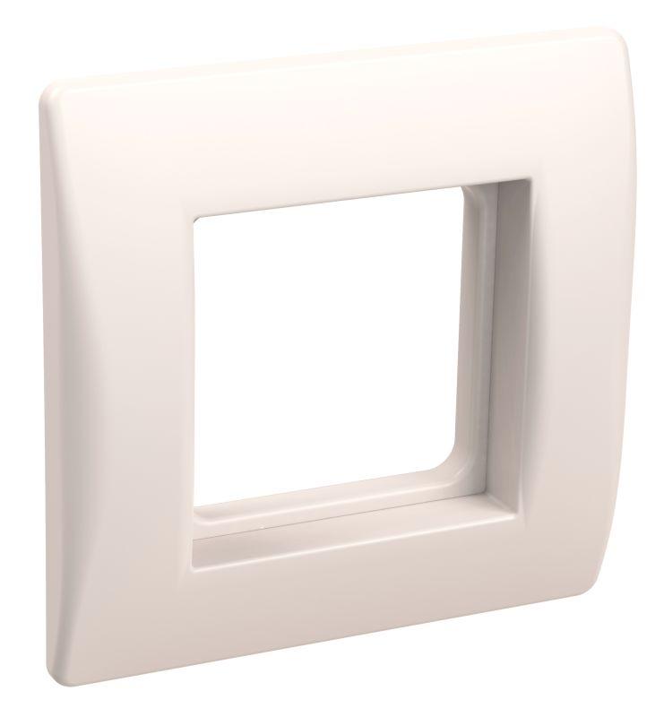 Рамка 1-м 2мод. с суппортом для коробок КМКУ бел. PRIMER IEK CKK-40D-RSK2-K01