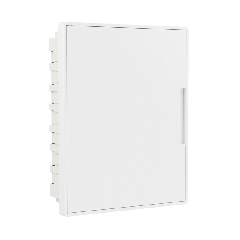 Щиток встраиваемый 24мод. с бел. дверцей с 4 шинами PEN (2шт на 8 отверст. и 2шт на 6 отверст.) бел. DKC F24B1WW