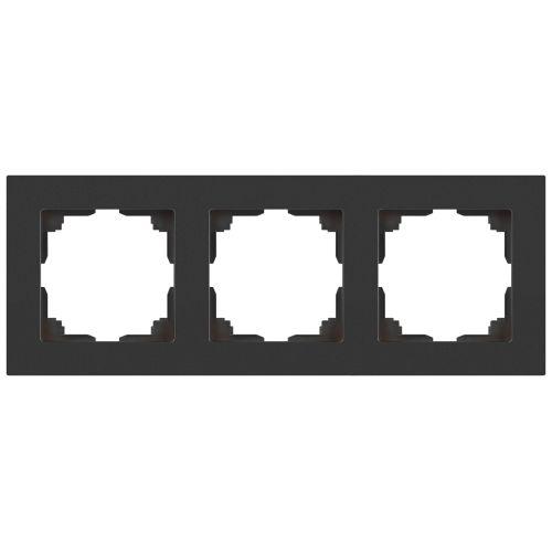 Рамка 3-м СП Accent 6-503-07 графит Intro Б0063791
