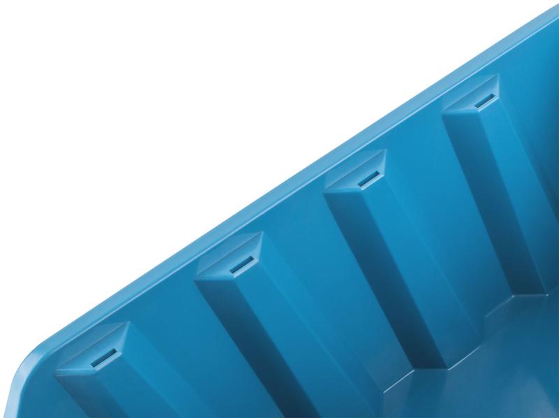 Лоток для крепежа пластиковый 375х225х160мм син. MOS 65699М