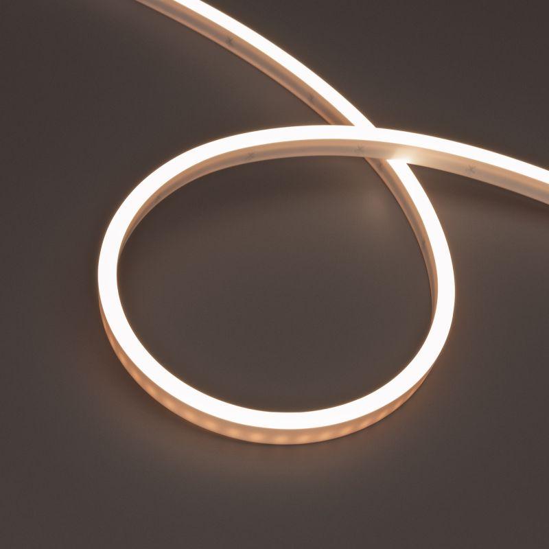 Лента светодиодная WAVE-SIDE-PU-A120-06x12mm 24В Day 4000К 8Вт/м IP68 wire x1 вывод боков. герметичная (уп.1м) Arlight 052585