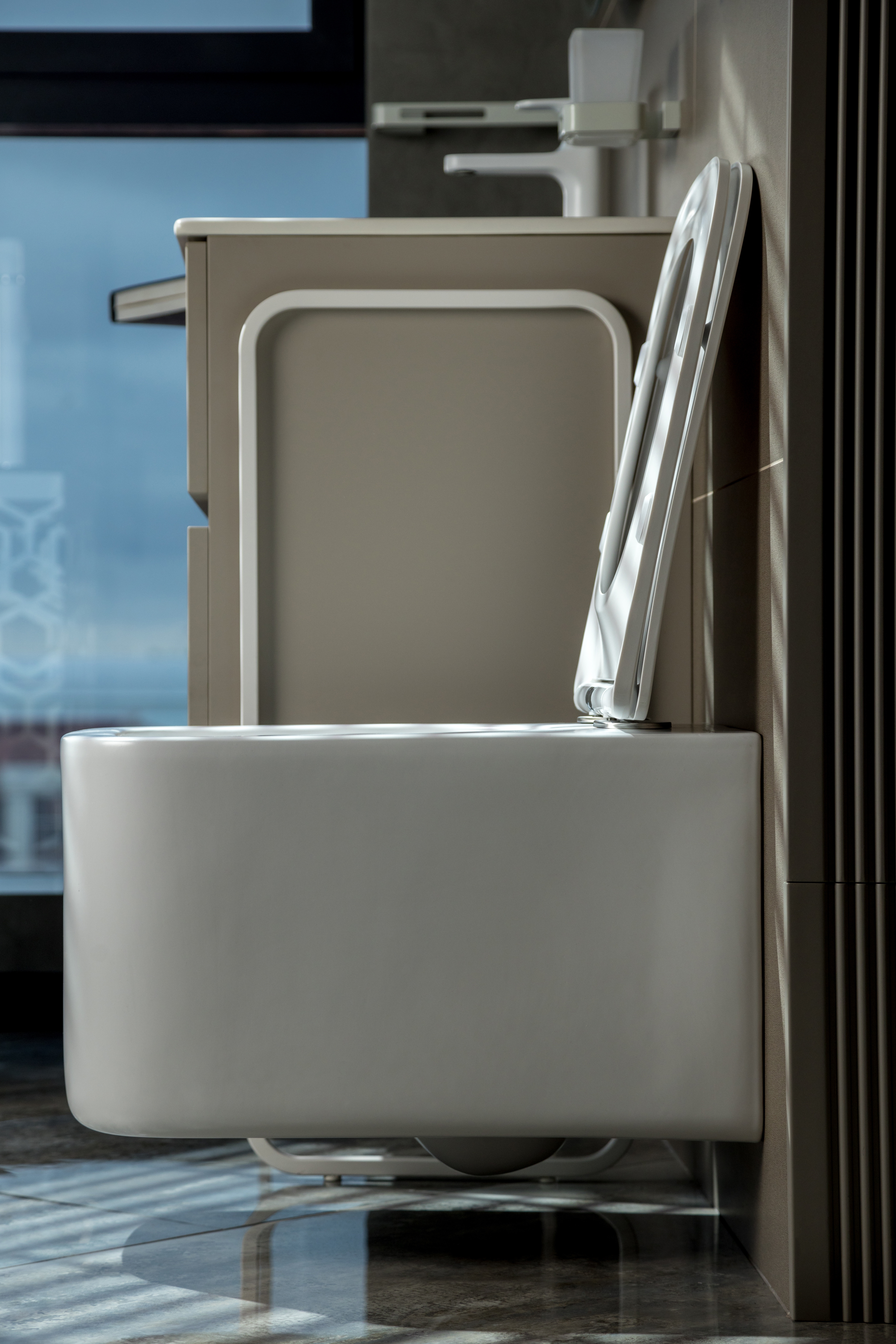 Биде подвесное Mane Белый матовый