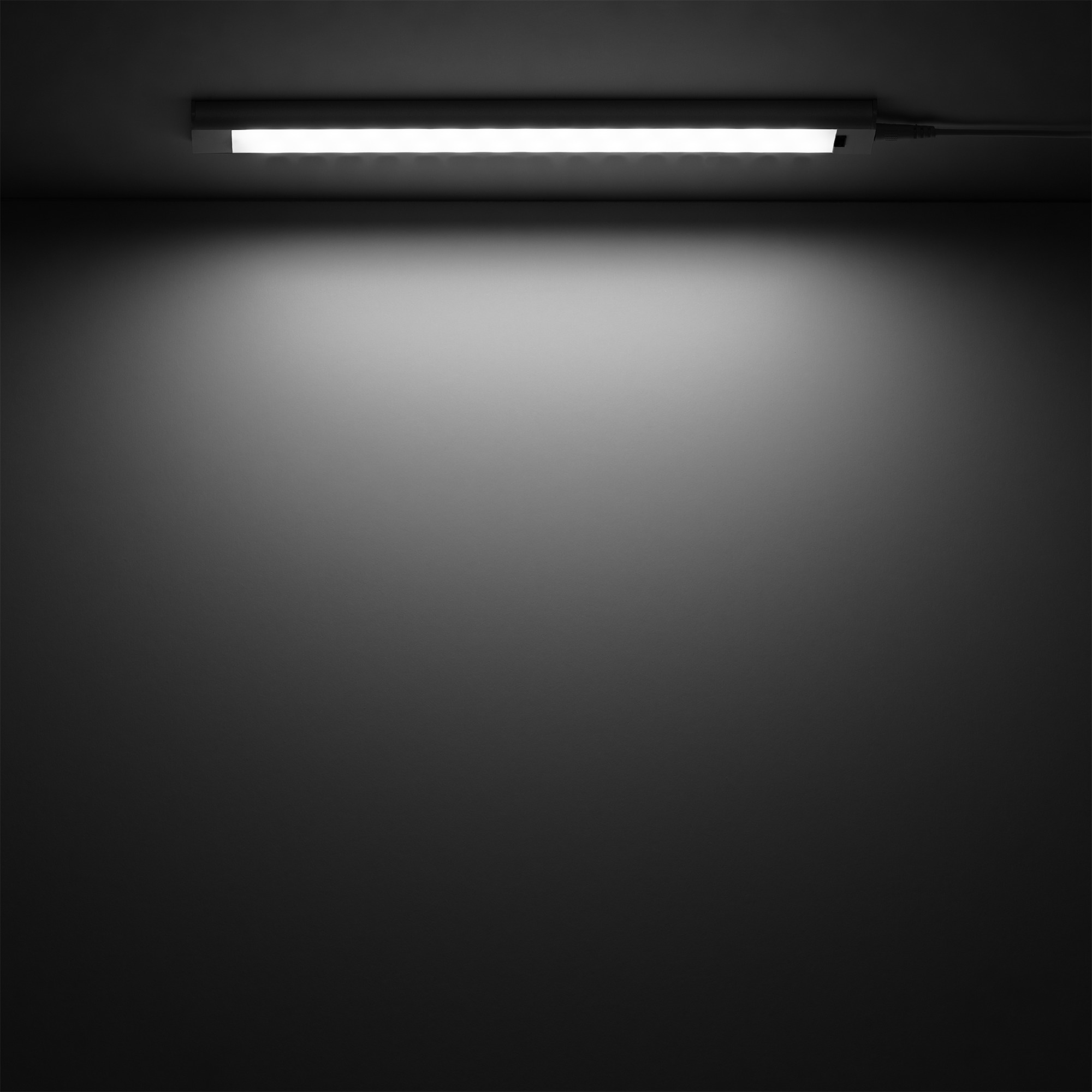 Светильник линейный светодиодный ДБО 6 Вт 400 лм 4000К AC 220В IP20 300х40х11мм модель A управление датчиком движения плавное диммирование широкий корпус Modul Gauss