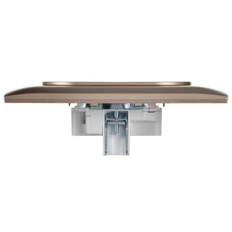 Розетка 2-м SKANDY 10А без заземл. без защ. шторок в сборе SK-R10Sa песочн. IEK SK-R20-10-K98-F