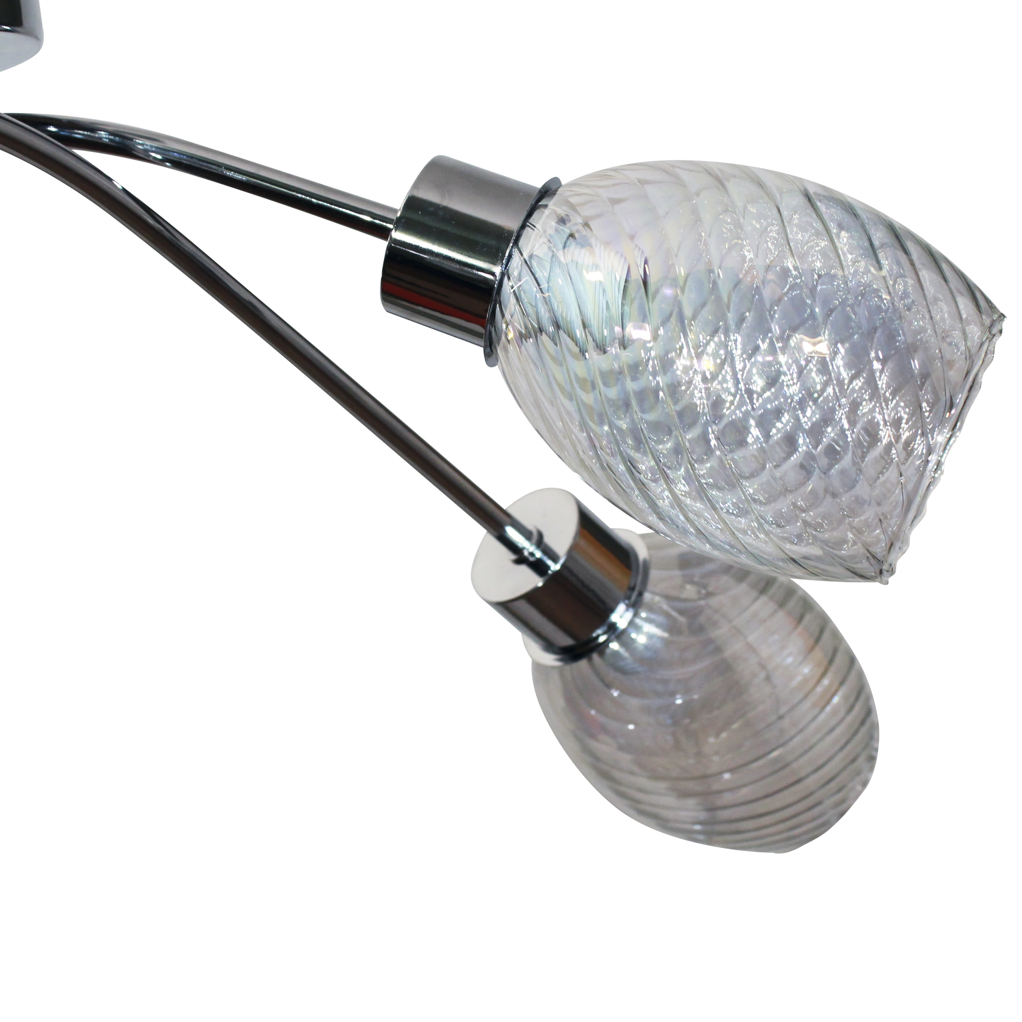 Светильник потолочный НПБ 01-6х40-119 Е14 ИУ  11267-3/6 хром (Плафон 8826)