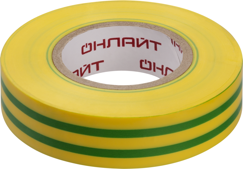 Изолента ПВХ 90 601 OIT-B19-20-YG желт./зел. ОНЛАЙТ 90601