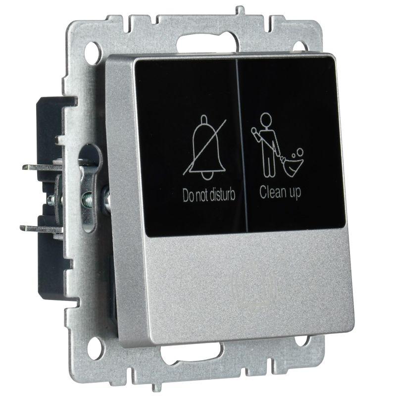 Кнопка звонка BRITE 10А ВС10-1-9-БрА для отелей с индик. механизм алюм. IEK BR-V14-2-10-K47