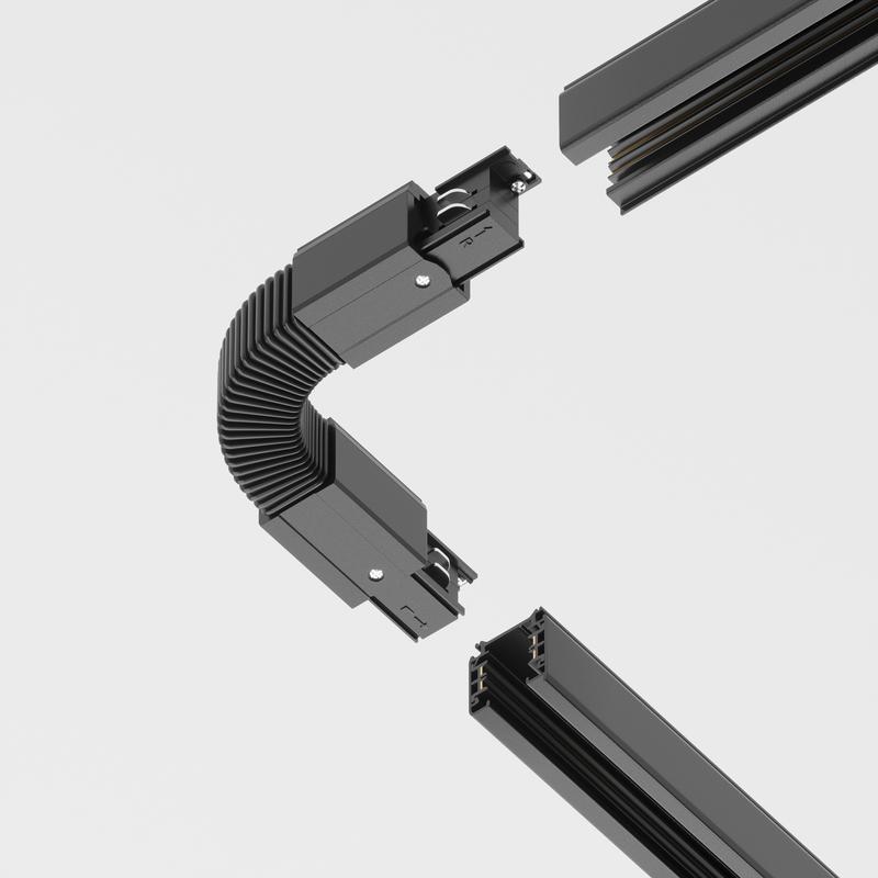 Коннектор гибкий Trinity черн. Voltega TRA-VGL005CF-31B