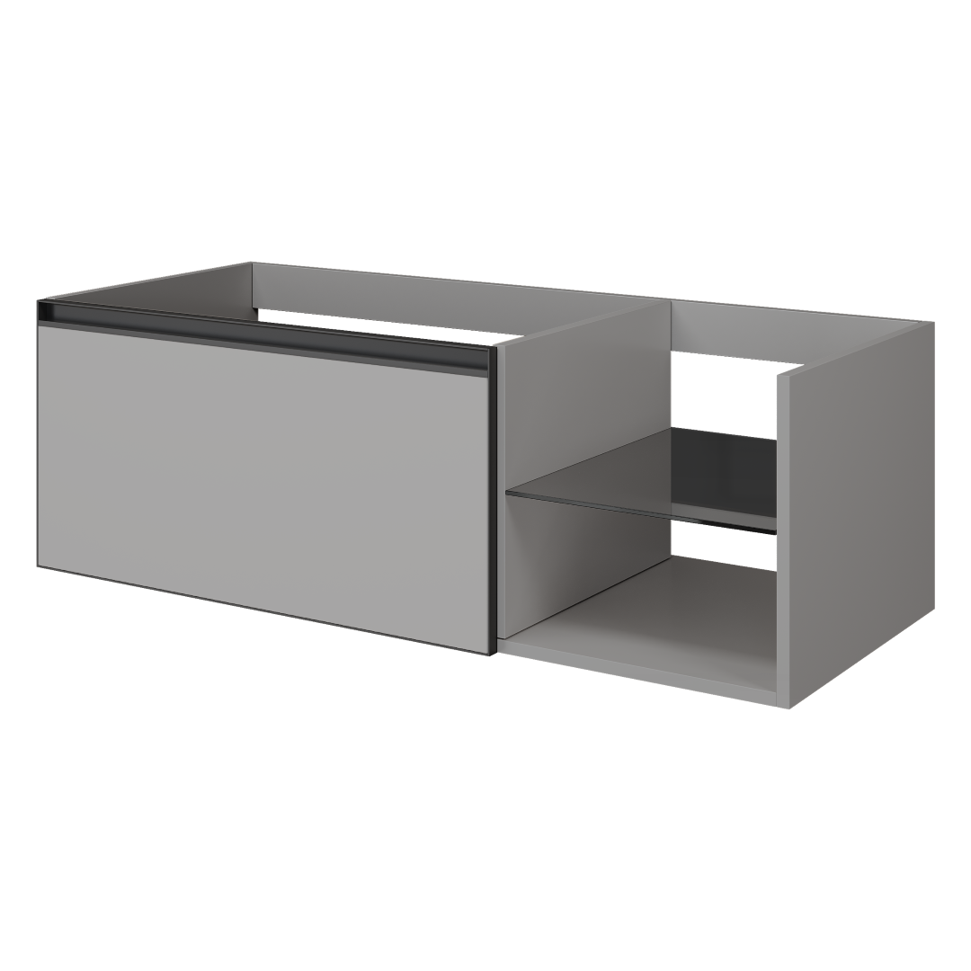 QUATRO 6 120см (80+40) тумба LUNA профиль ANTHRACITE