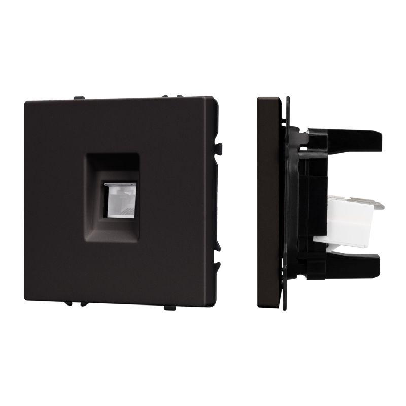 Механизм компьютерной розетки SCT-NOBE-MPC1-SFPL-BK RJ-45 CAT6 Arlight 054305