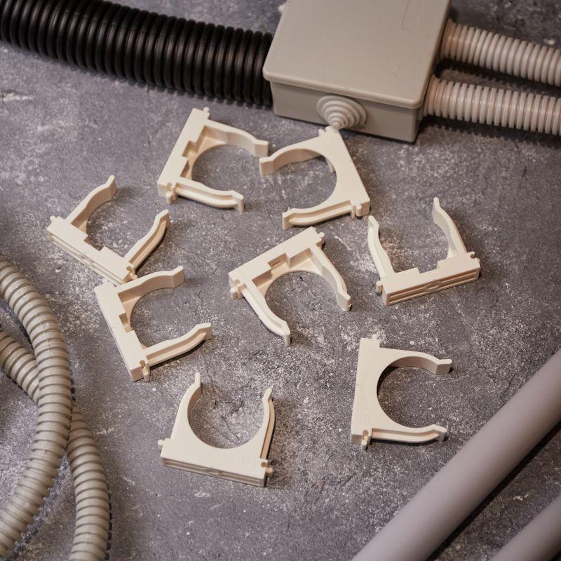 Держатель для труб (клипса) d40мм для монтажного пистолета бел. Rexant 28-0440-3