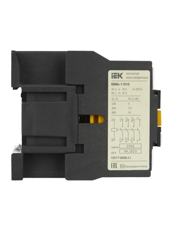 Контактор КМИе-11810 18А 230В/АС3 1НО GENERICA KKME11-018-230-10