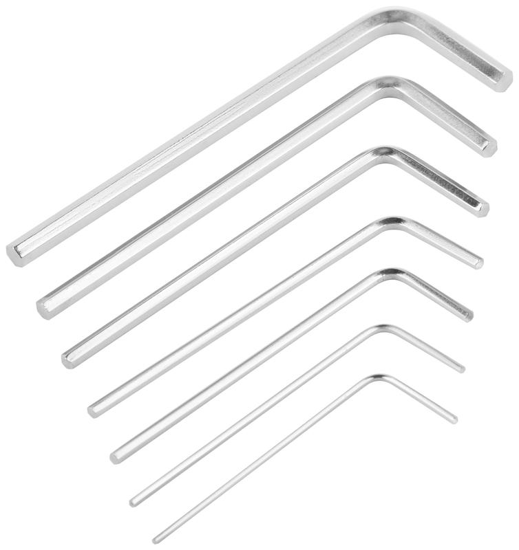 Ключ шестигранные CrV 7шт (0.7-3.0мм) в пластиковом держателе FIT 64160