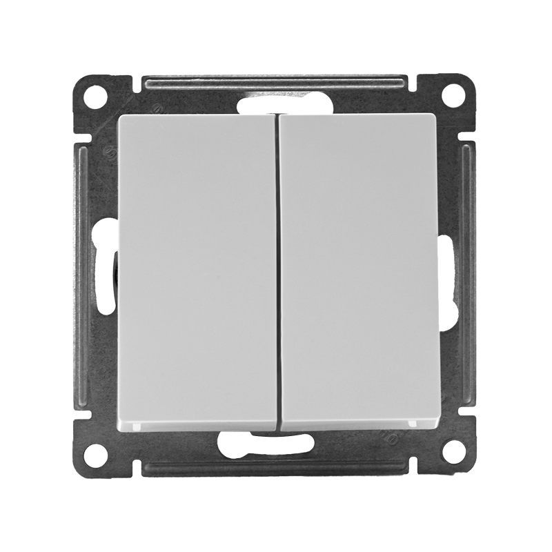 Выключатель 2-кл. СП AtlasDesign 10А IP20 (сх. 5) 10AX механизм бел. SE ATN000151