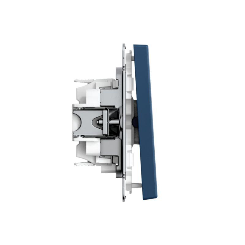 Переключатель перекрестный ArtGallery 10AX быстрозажим. клем. механизм аквамарин SE GAL001171S