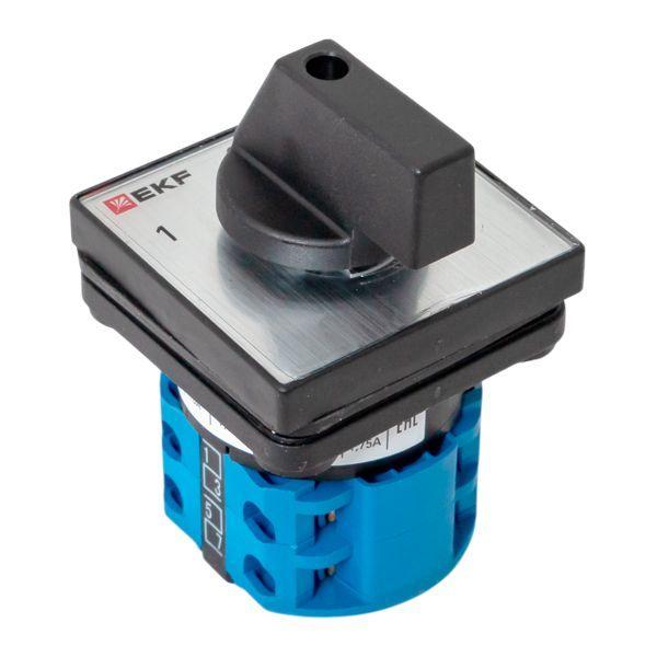 Переключатель кулачковый ПК-1-41 1п 10А "1-0-2" IP65 EKF pk-1-41-10-65